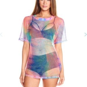 Multicolored Mesh/Fishnet Shirt